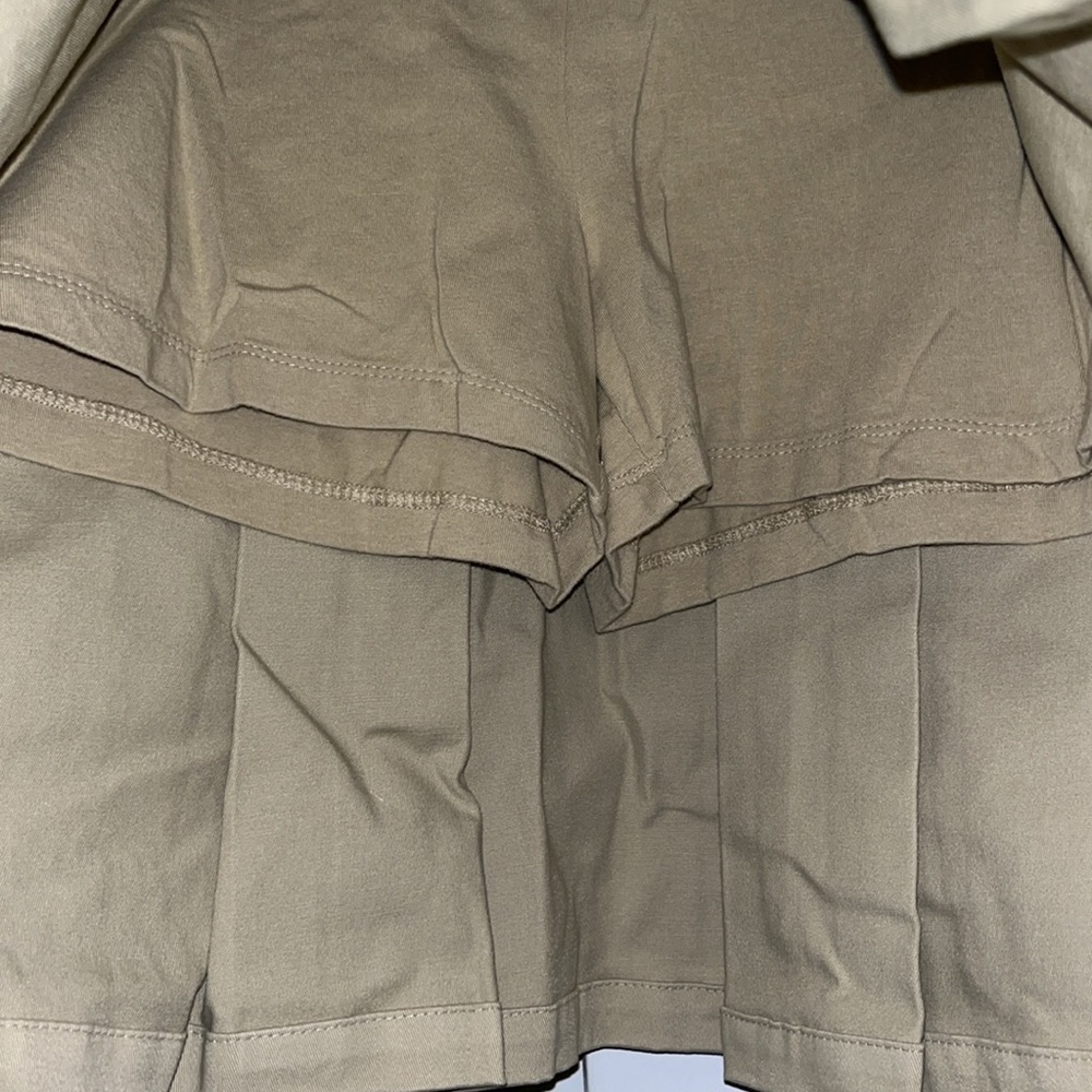 Cat & Jack Pleated Twill Uniform Skort Skirt Khaki Girl’s 16 Plus - Picture 3 of 9
